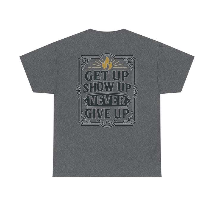 Barbells Over Breakdown. Unisex Heavy Cotton Tee