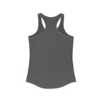 Weights first emotions later Women's Racerback Tank