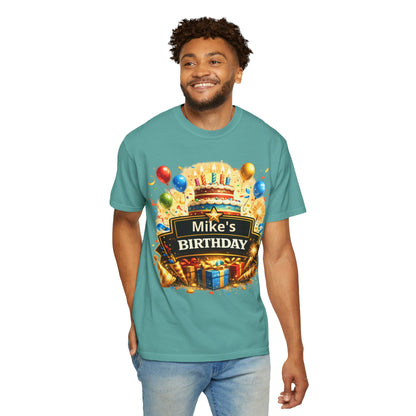 Custom Name Birthday T-Shirt – Get Up Show Up Never Give Up