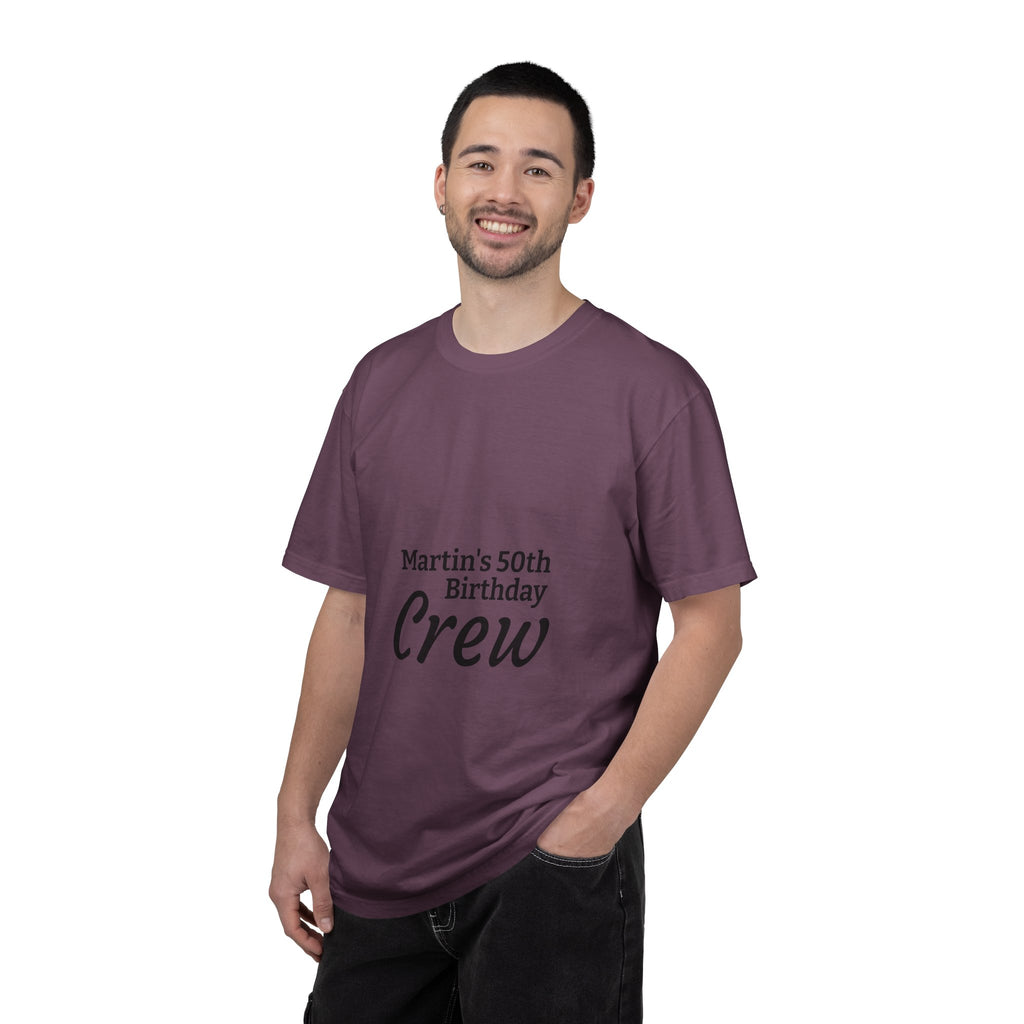 Custom Name & Age Birthday Crew T-Shirt – Personalized Group Shirt