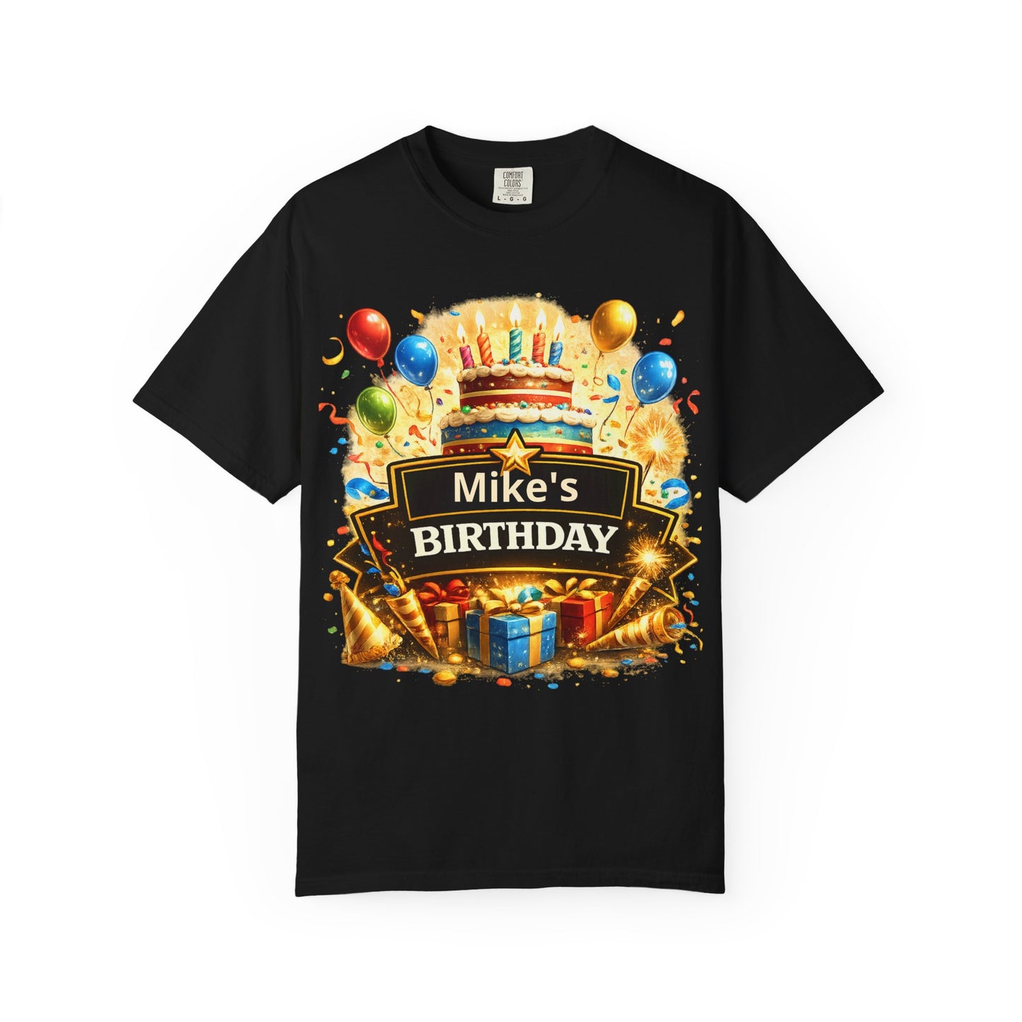Custom Name Birthday T-Shirt – Get Up Show Up Never Give Up