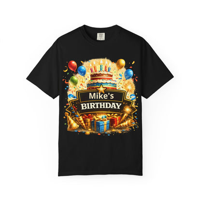 Custom Name Birthday T-Shirt – Get Up Show Up Never Give Up