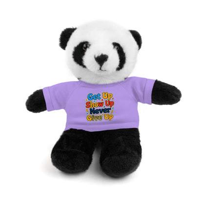 Stuffed Animals with Tee " Get Up Show Up Never Give Up"