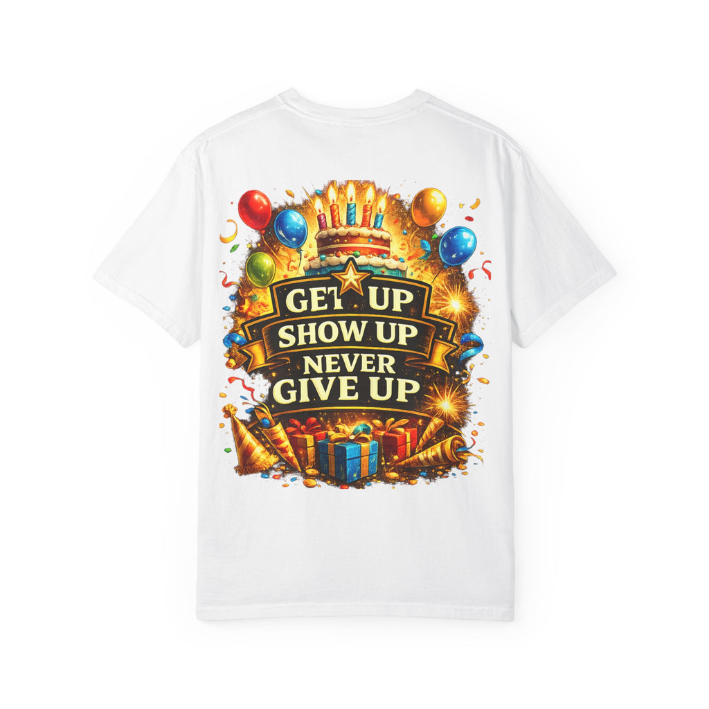 Custom Name & Age Birthday Crew T-Shirt – Personalized Group Shirt