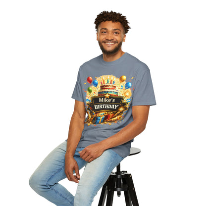 Custom Name Birthday T-Shirt – Get Up Show Up Never Give Up