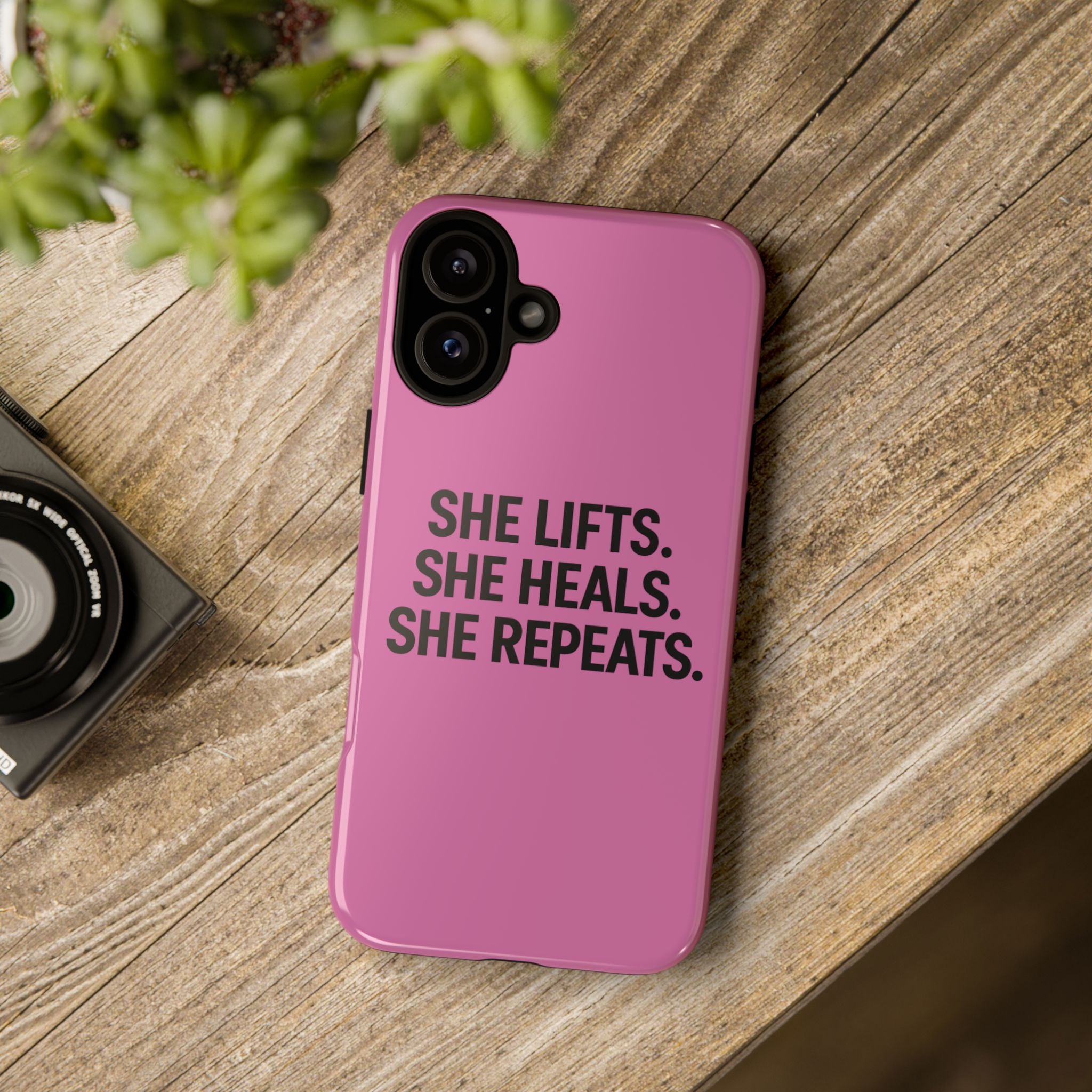 She lifts. She heals. She repeats. Tough Phone Cases