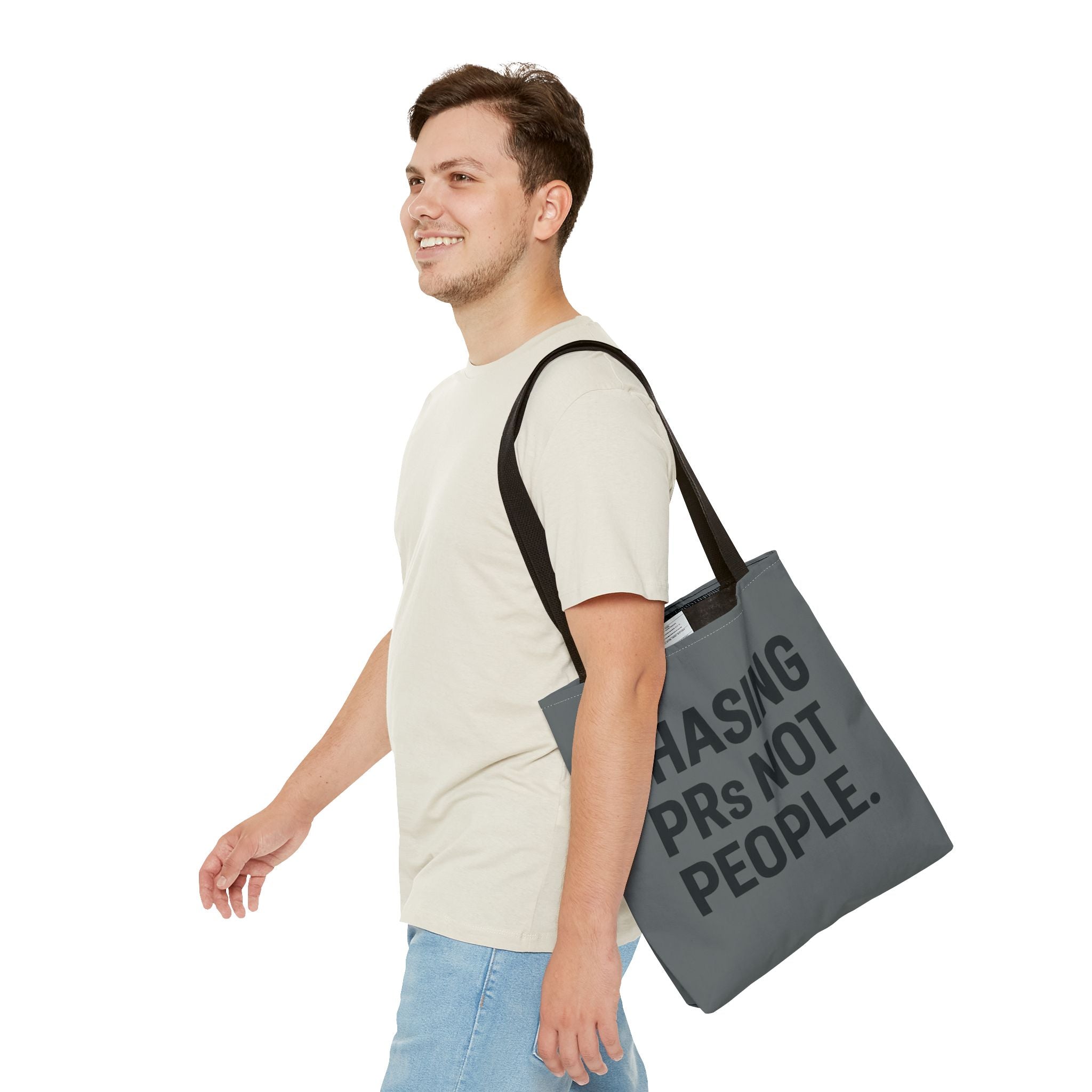 Chasing PRs Not People Tote Bag