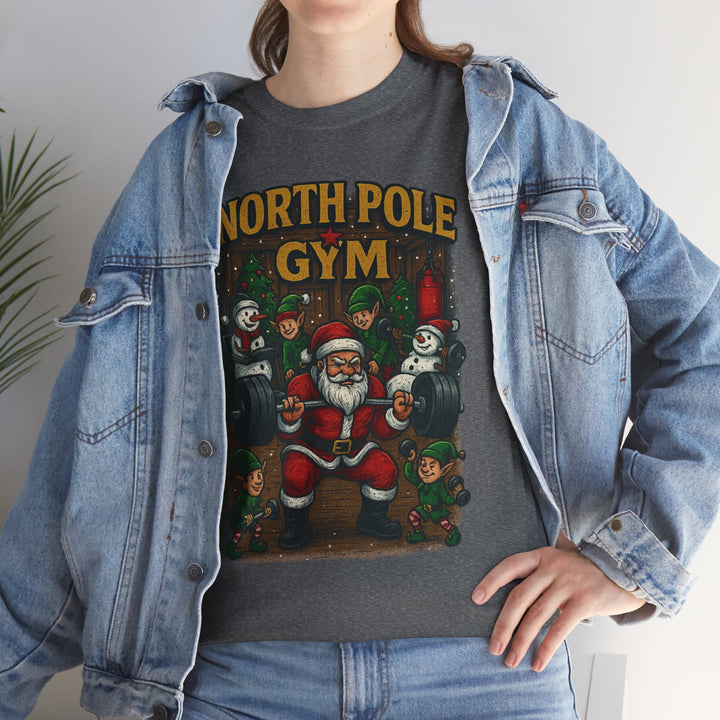 North Pole Gym. Unisex Heavy Cotton Tee