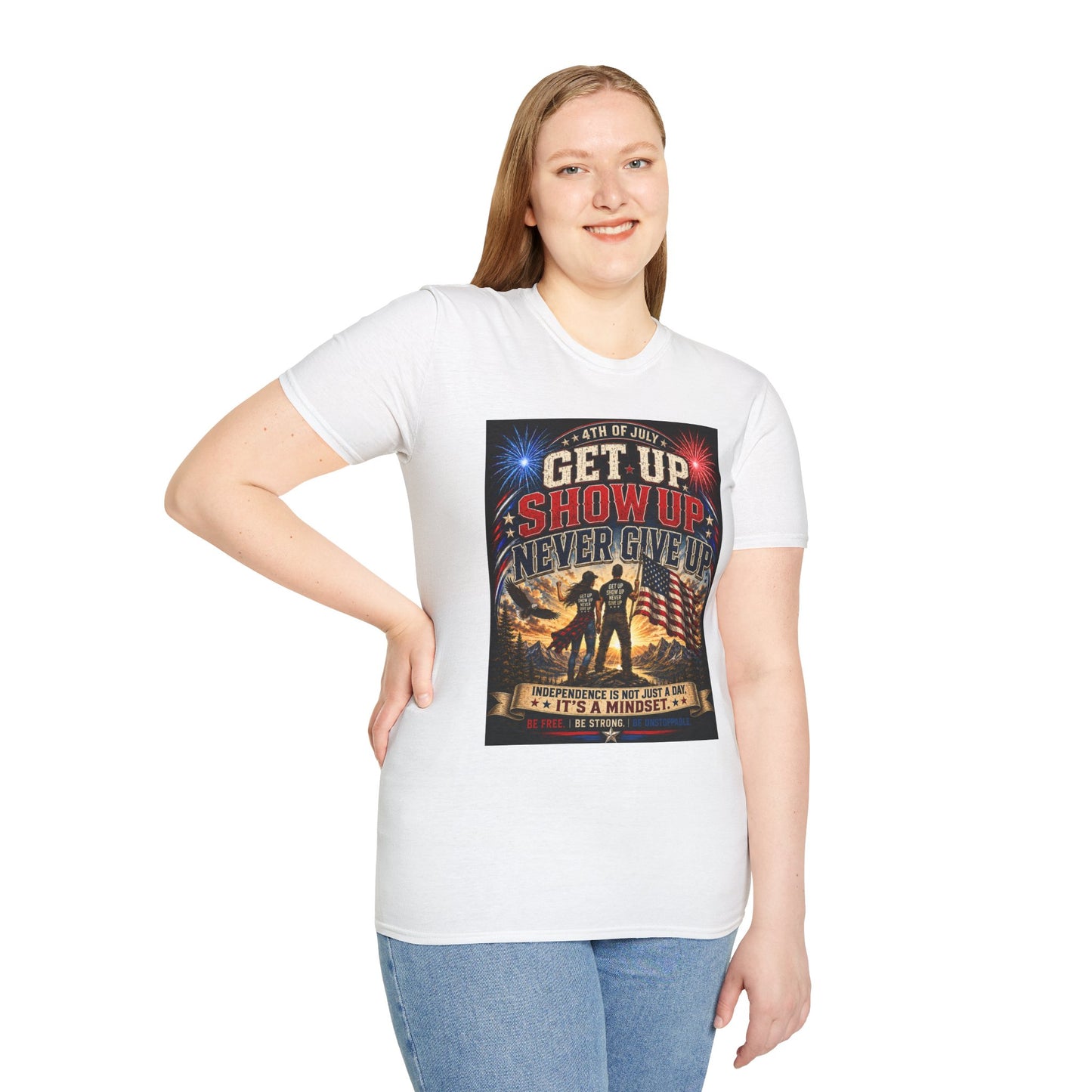 Patriotic 4th of July Unisex T-Shirt | Soft USA Independence Day Tee | American Pride Graphic Shirt for Men & Women
