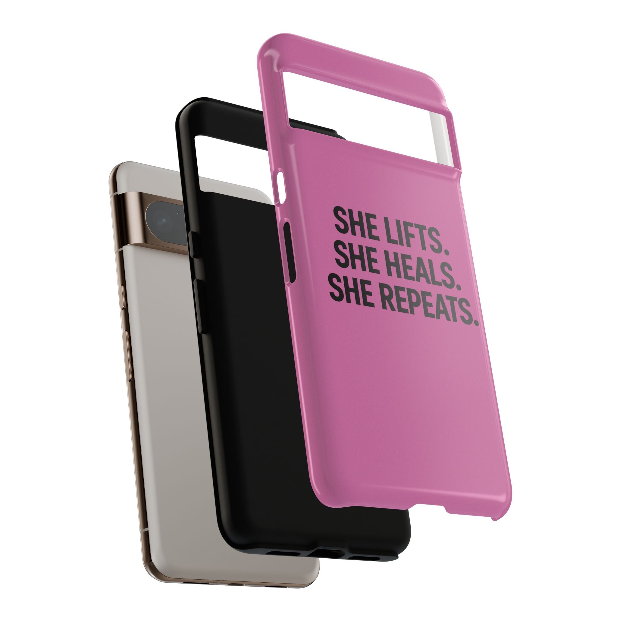 She lifts. She heals. She repeats. Tough Phone Cases