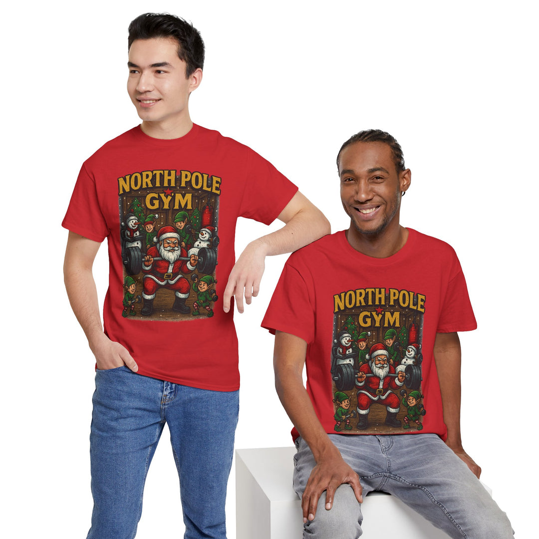 North Pole Gym. Unisex Heavy Cotton Tee