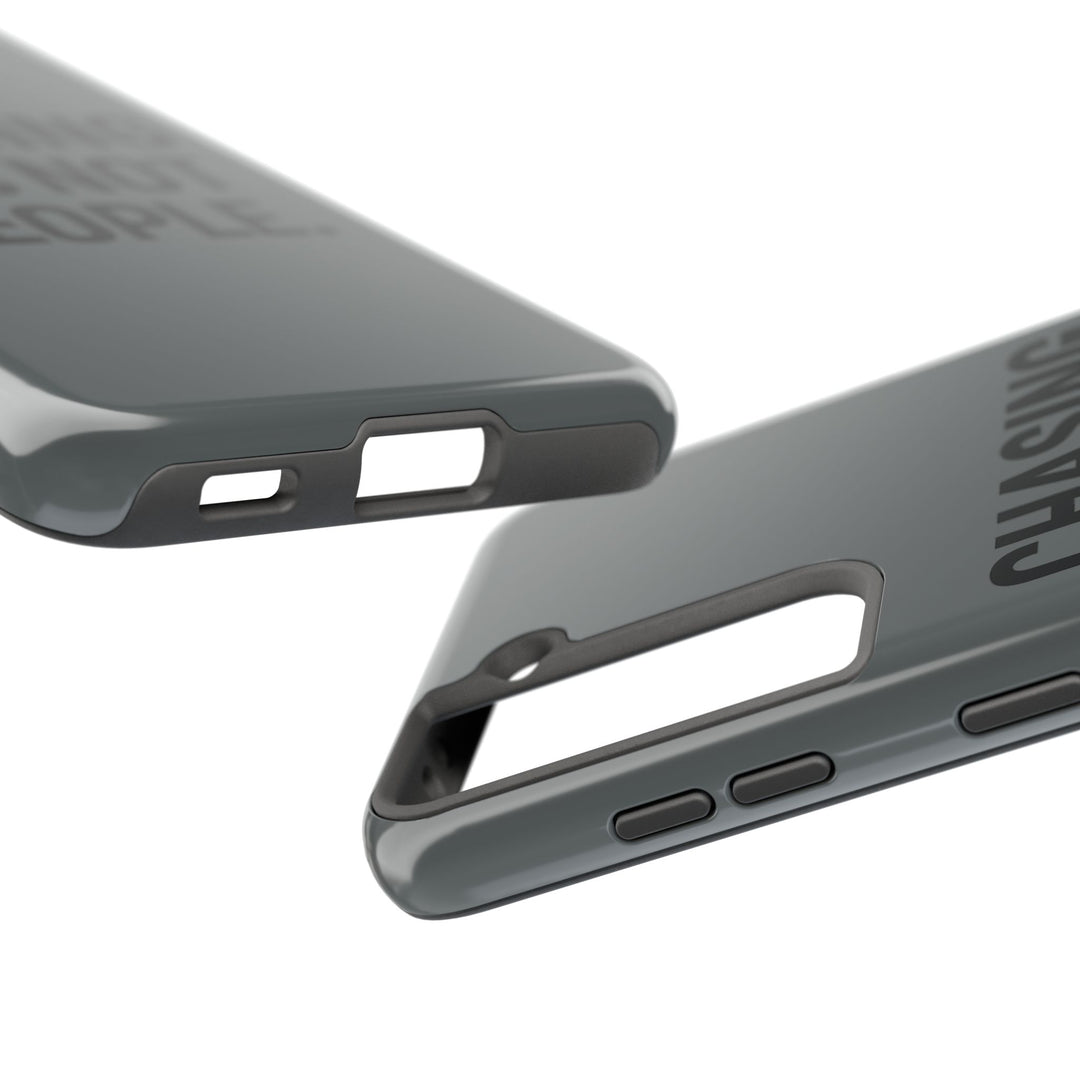 Chasing PRs Not People. Tough Phone Case