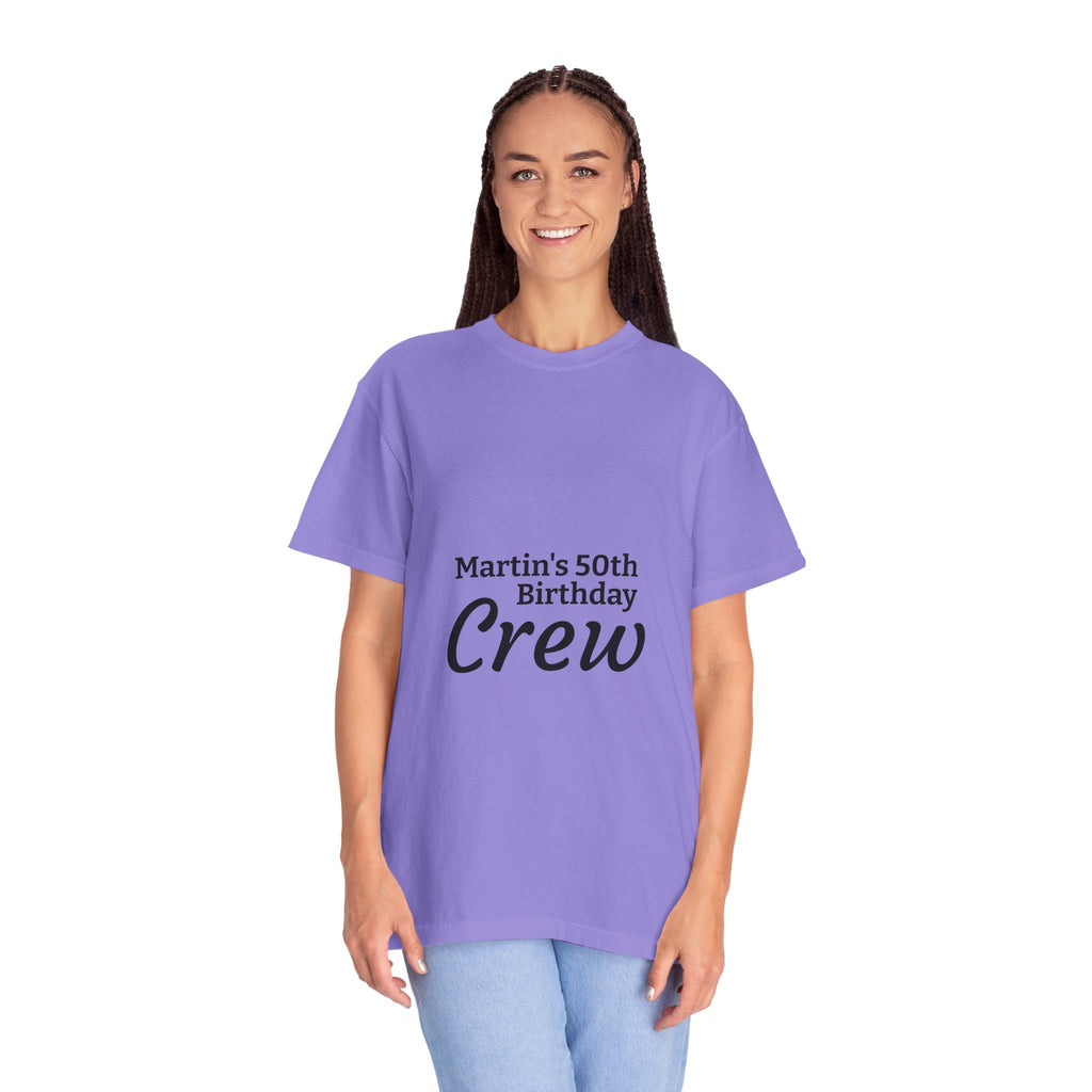 Custom Name & Age Birthday Crew T-Shirt – Personalized Group Shirt