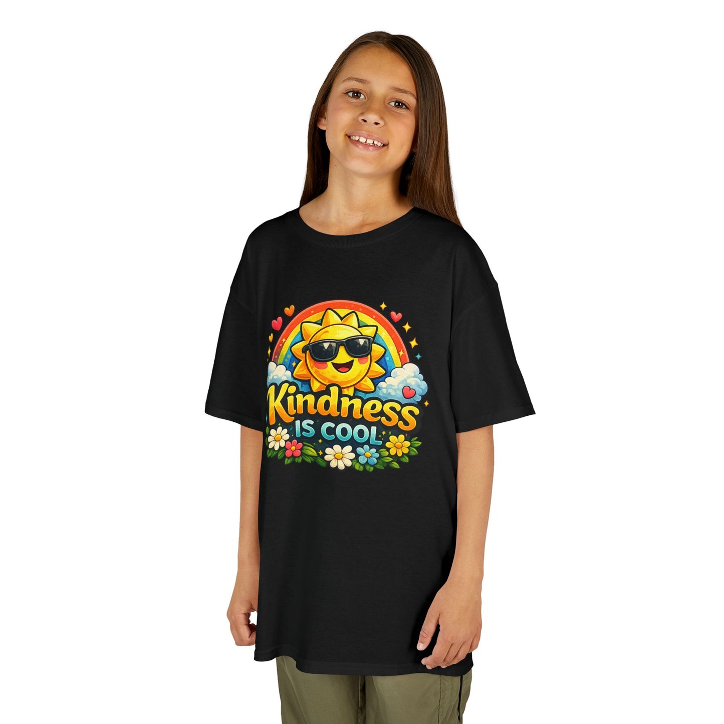 Kids Heavy Cotton™ Tee "Kindness is Cool"