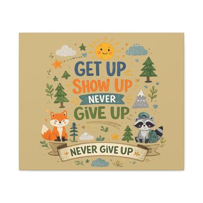 Kids Inspirational Canvas Wall Art – Premium Motivational Canvas Print for Bedroom, Playroom & Nursery Décor