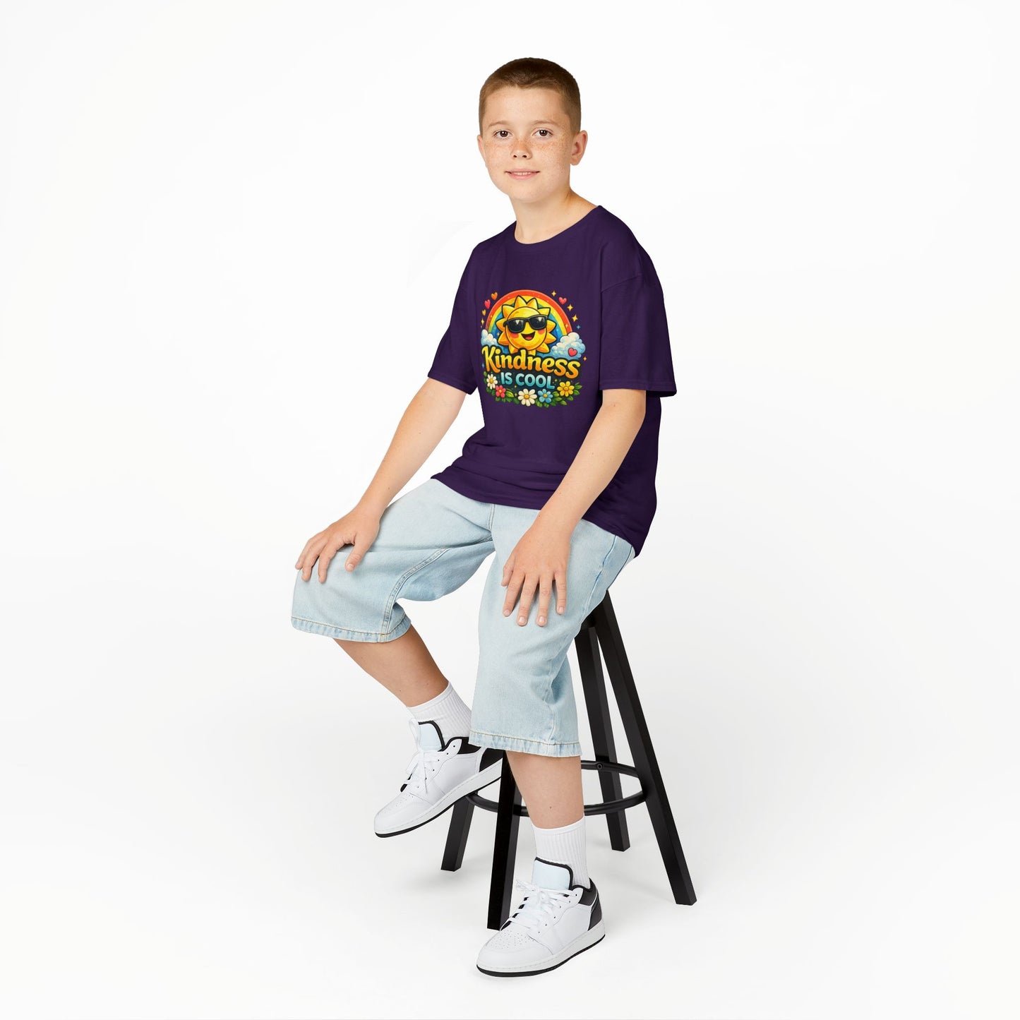 Kids Heavy Cotton™ Tee "Kindness is Cool"