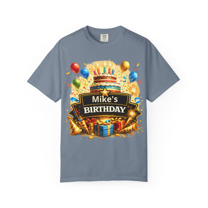Custom Name Birthday T-Shirt – Get Up Show Up Never Give Up