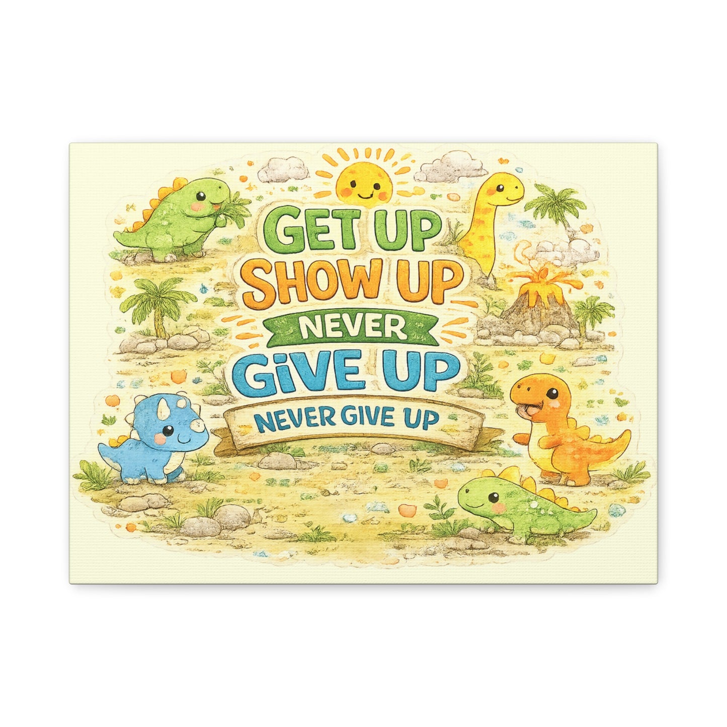 Kids Inspirational Canvas Wall Art – Premium Motivational Canvas Print for Bedroom, Playroom & Nursery Décor
