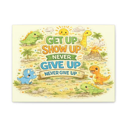 Kids Inspirational Canvas Wall Art – Premium Motivational Canvas Print for Bedroom, Playroom & Nursery Décor