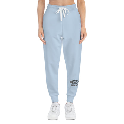 Elite Motivational UNISEX Joggers – Achieve in Comfort & Style (Light Blue)