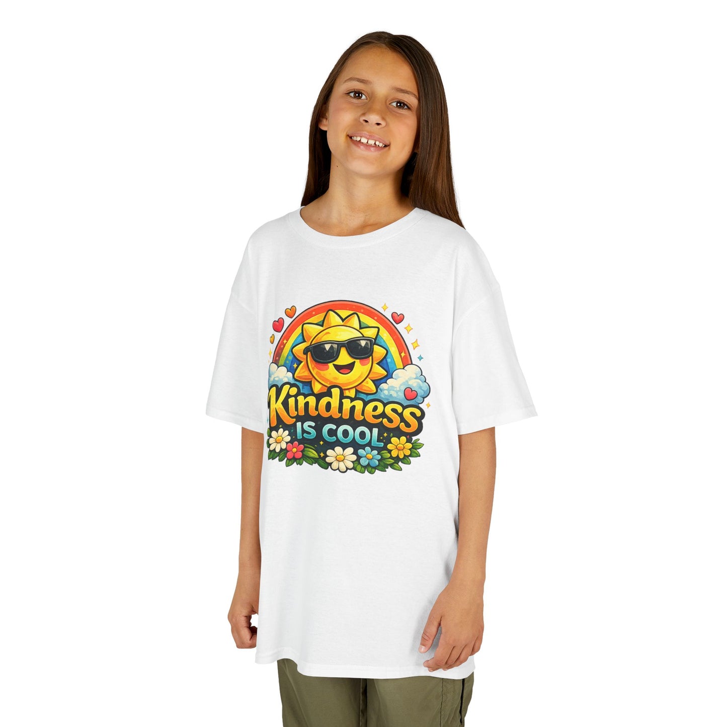 Kids Heavy Cotton™ Tee "Kindness is Cool"