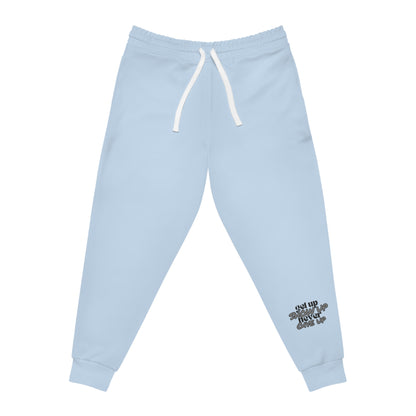 Elite Motivational UNISEX Joggers – Achieve in Comfort & Style (Light Blue)