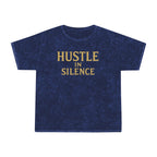 Hustle in Silence. Unisex Vintage Mineral Wash Tee