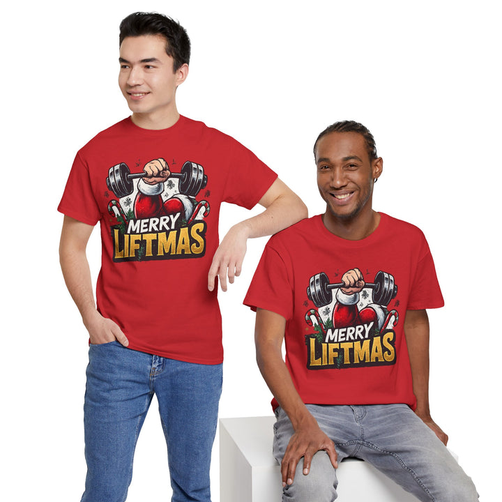 Merry Liftmas Unisex Heavy Cotton Tee