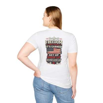 Patriotic 4th of July Unisex T-Shirt | Soft USA Independence Day Tee | American Pride Graphic Shirt for Men & Women