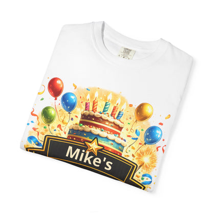 Custom Name Birthday T-Shirt – Get Up Show Up Never Give Up