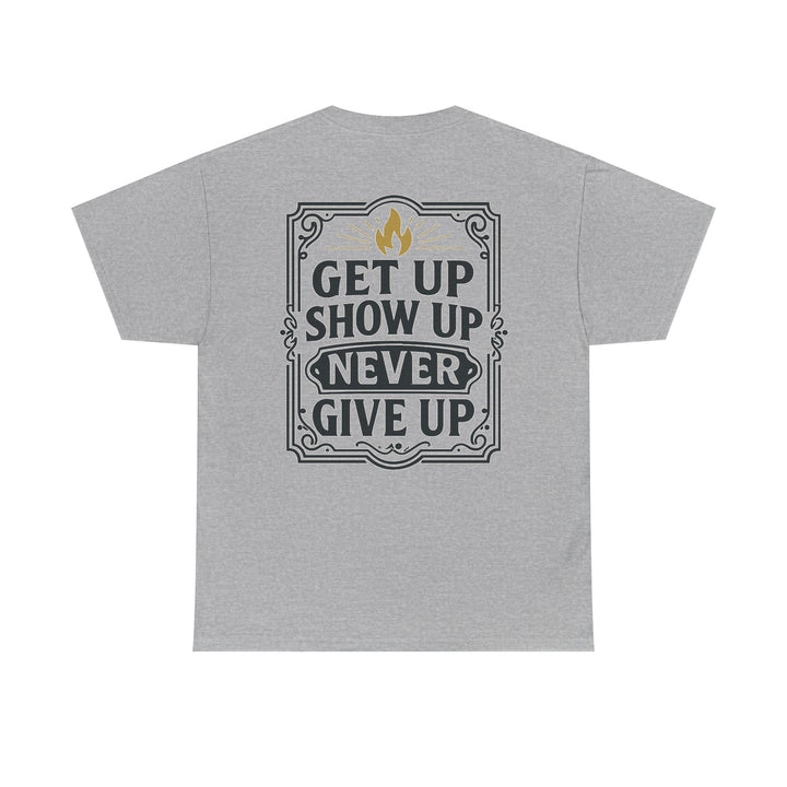 Barbells Over Breakdown. Unisex Heavy Cotton Tee