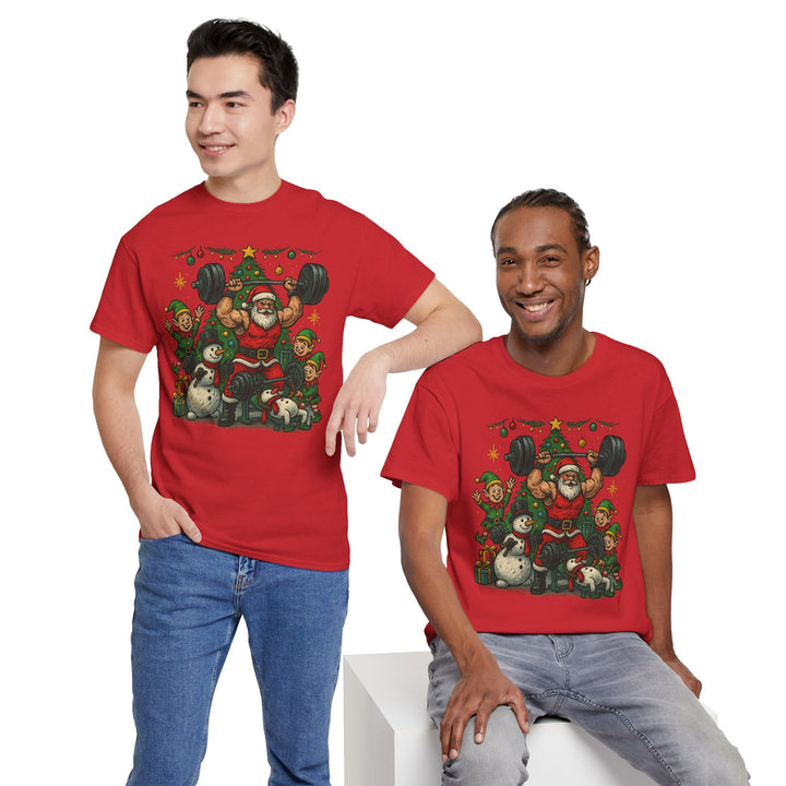 Christmas/Holiday Workout Unisex Heavy Cotton Tee