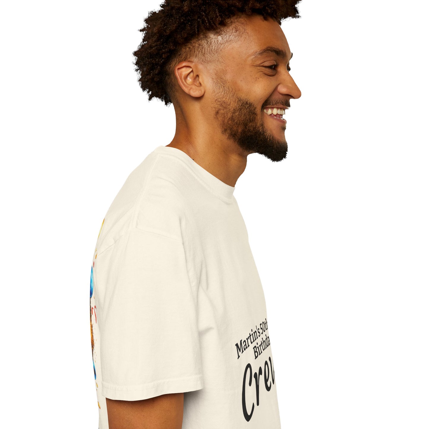 Custom Name & Age Birthday Crew T-Shirt – Personalized Group Shirt