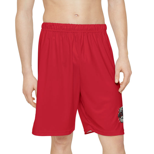 Relentless Performance Men’s Sports Shorts (Dark Red)