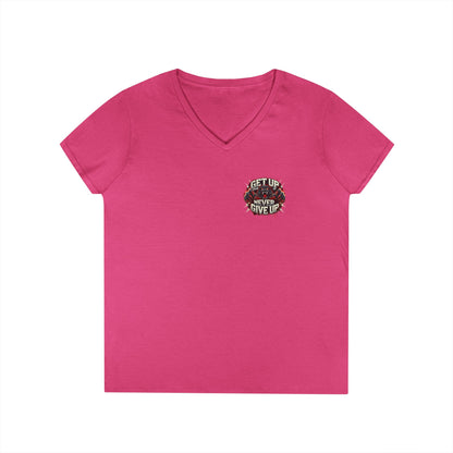Women's V Neck-Strength in Motion