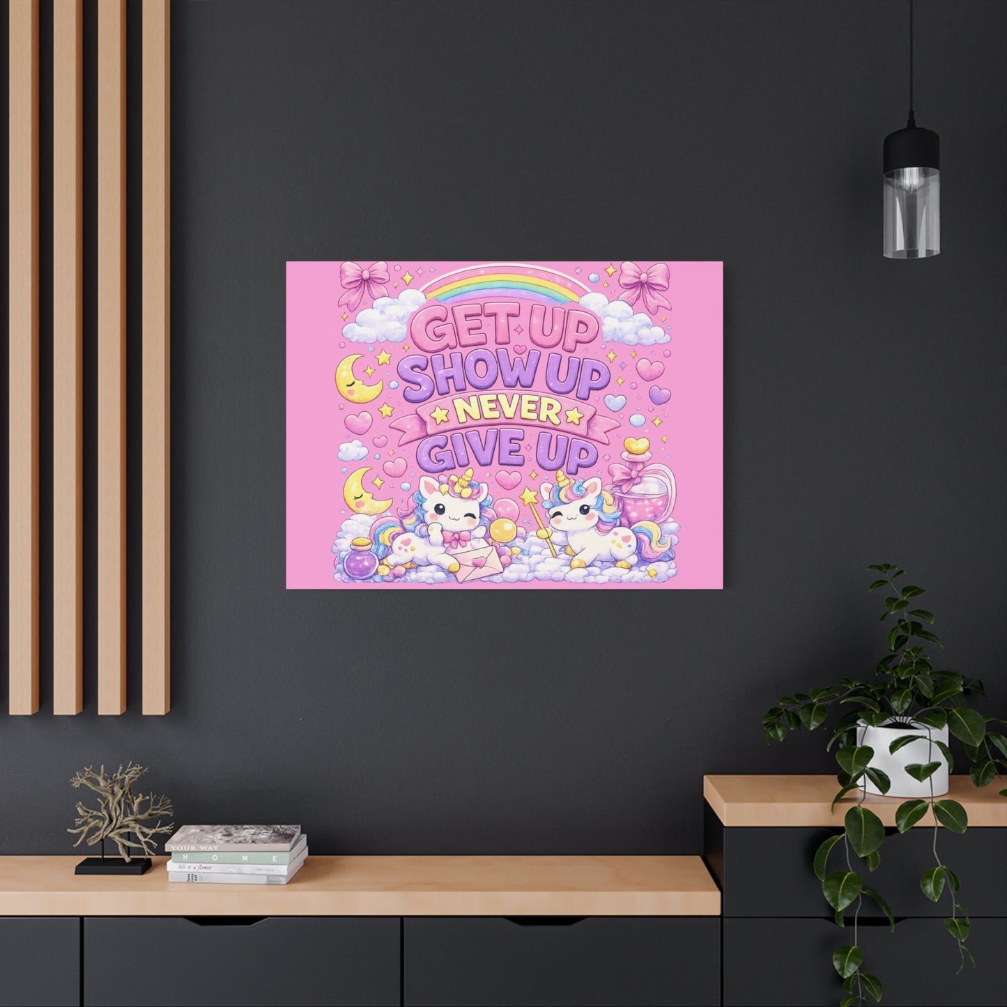 Kids Inspirational Canvas Wall Art – Premium Motivational Canvas Print for Bedroom, Playroom & Nursery Décor