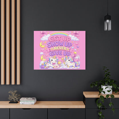 Kids Inspirational Canvas Wall Art – Premium Motivational Canvas Print for Bedroom, Playroom & Nursery Décor