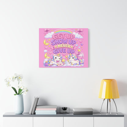 Kids Inspirational Canvas Wall Art – Premium Motivational Canvas Print for Bedroom, Playroom & Nursery Décor