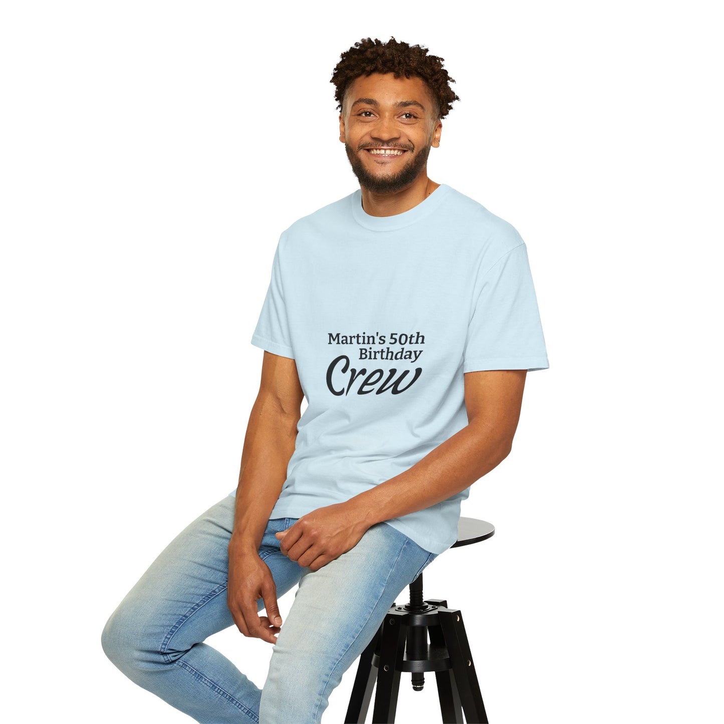 Custom Name & Age Birthday Crew T-Shirt – Personalized Group Shirt