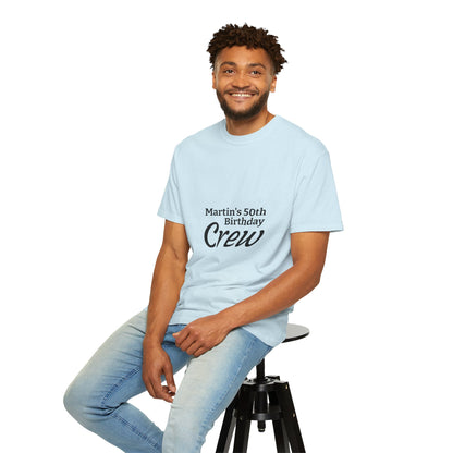 Custom Name & Age Birthday Crew T-Shirt – Personalized Group Shirt