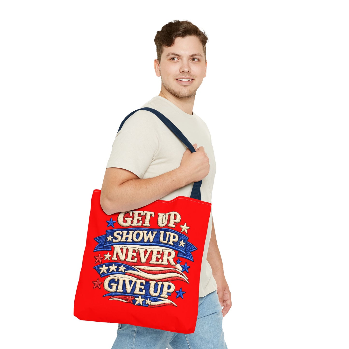 Patriotic 4th of July Tote Bag | Reusable American Pride Shopping Bag | USA Independence Day Beach, Grocery & Everyday Carry Tote