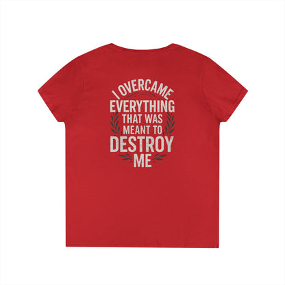 Women's V Neck-Strength in Motion