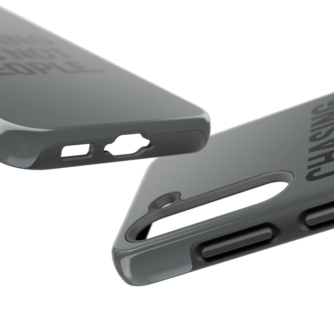 Chasing PRs Not People. Tough Phone Case