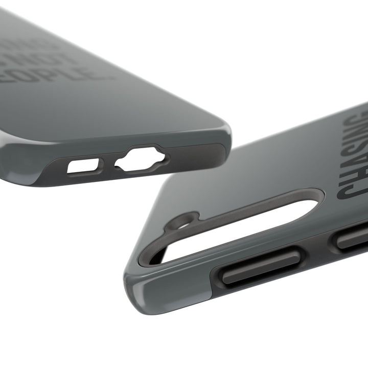 Chasing PRs Not People. Tough Phone Case