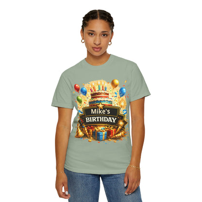 Custom Name Birthday T-Shirt – Get Up Show Up Never Give Up