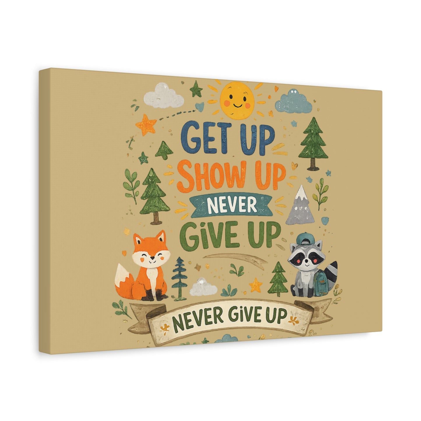 Kids Inspirational Canvas Wall Art – Premium Motivational Canvas Print for Bedroom, Playroom & Nursery Décor