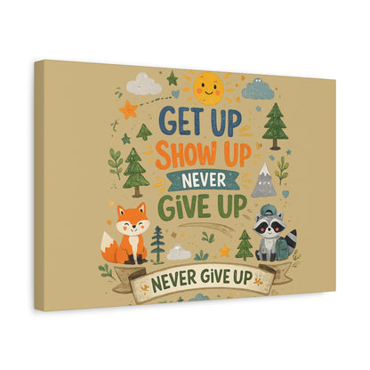 Kids Inspirational Canvas Wall Art – Premium Motivational Canvas Print for Bedroom, Playroom & Nursery Décor