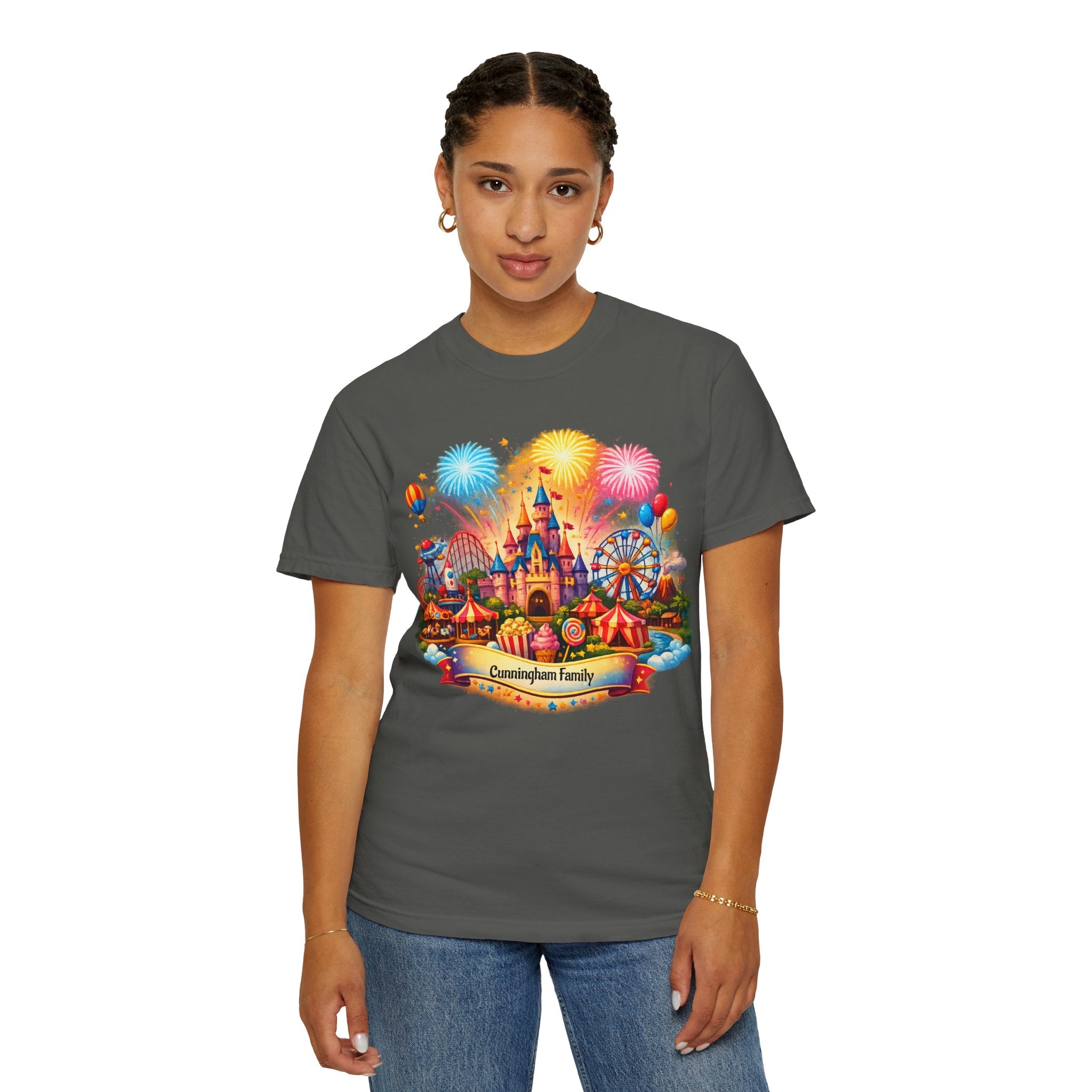 Customizable Name Graphic T-Shirt – for Disney Trips, Theme Park Vacations