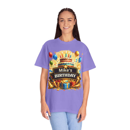 Custom Name Birthday T-Shirt – Get Up Show Up Never Give Up