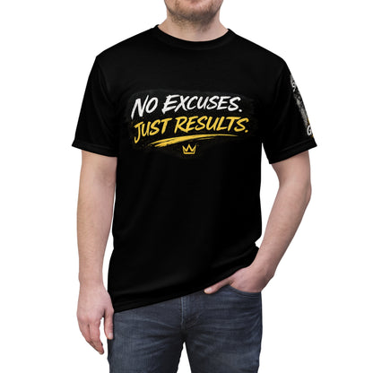 No Excuses Just Results Motivational Unisex T-Shirt